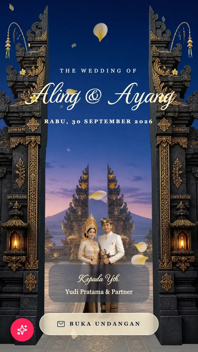 Template undangan Bali Agung