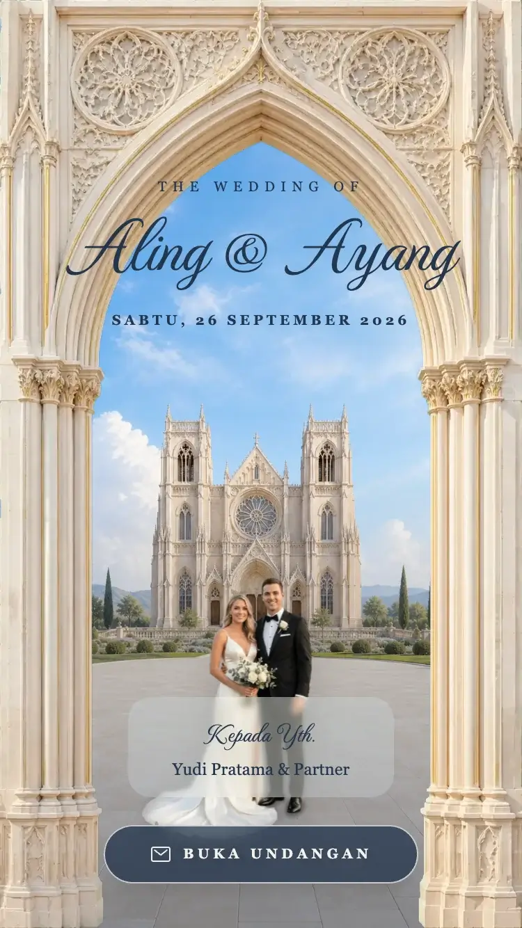 Template undangan Cathedral