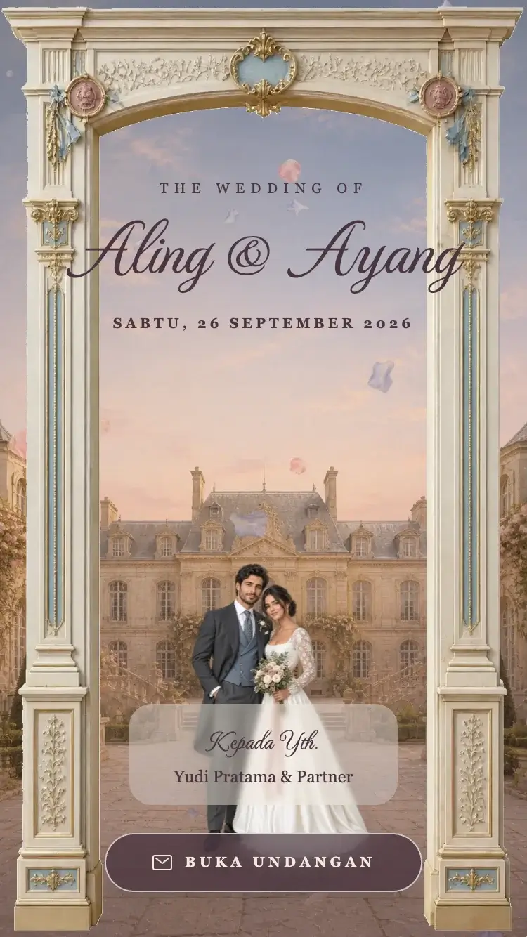 Template undangan European Romance
