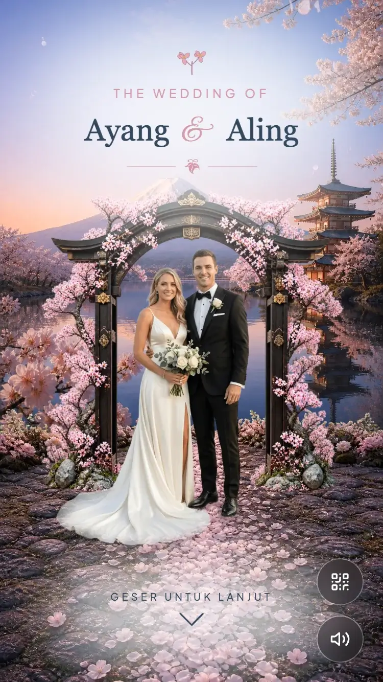 Template undangan Fuji Sakura