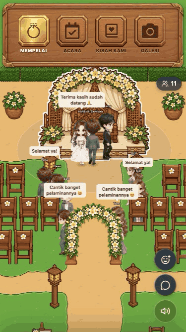 Template undangan Taman Venue